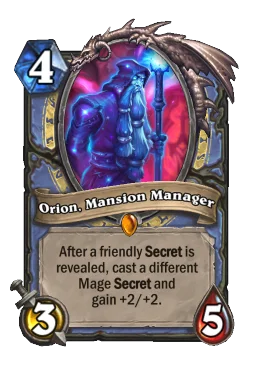 Orion, Mansion Manager