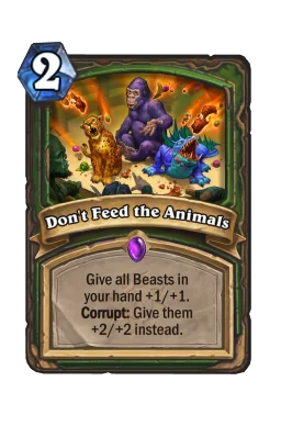 Don't Feed the Animals