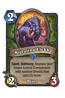 Migrating Elekk