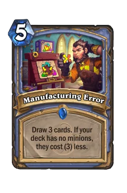 Manufacturing Error