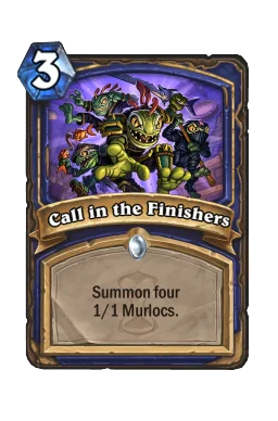 Call in the Finishers