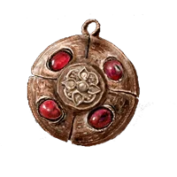 Crimson Amber Medallion