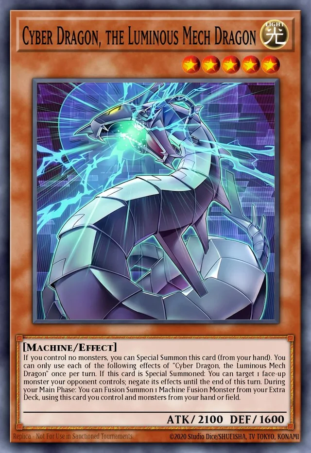 Cyber Dragon, the Luminous Mech Dragon