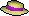 Purple boater
