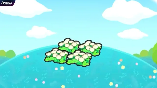 Fluffy flower bed
