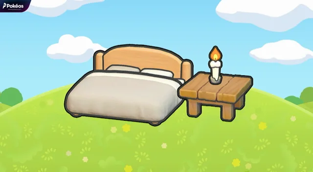 Gently lit bed