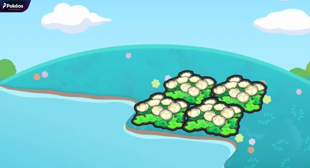 Hydrated fluffy flower bed