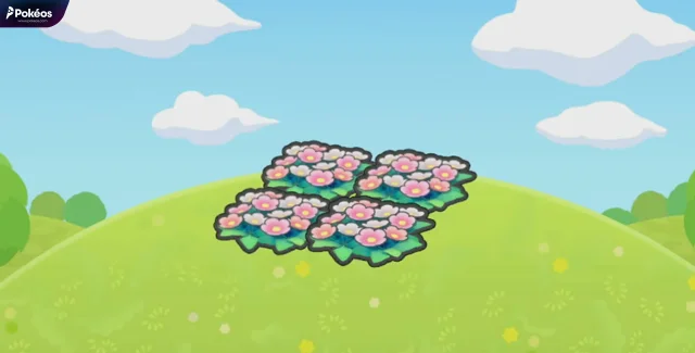 Pretty flower bed
