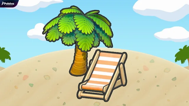 Shaded beach