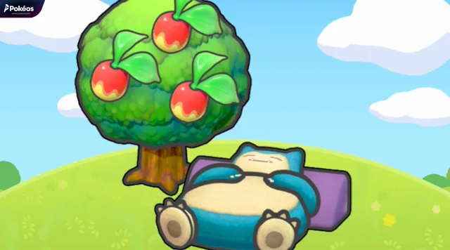 Tree-shaded snoozing Snorlax