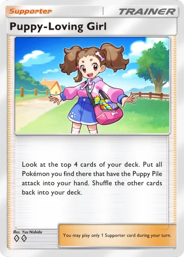 Puppy-Loving Girl