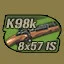 8x57 K98k Bolt Action Rifle