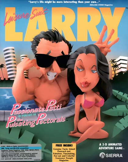 Leisure Suit Larry 3: Passionate Patti in Pursuit of the Pulsating Pectorals cover art