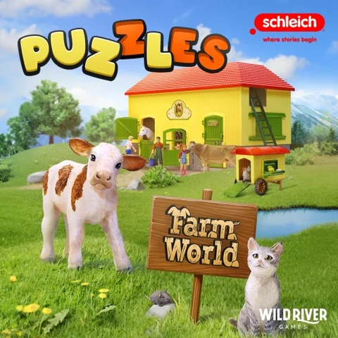 schleich Puzzles FARM WORLD cover art