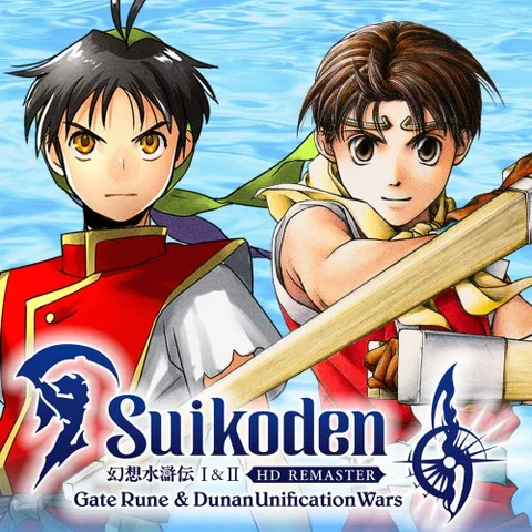 Suikoden I&II HD Remaster Gate Rune and Dunan Unification Wars cover art