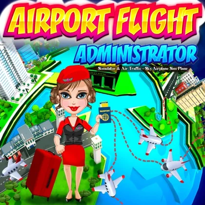 Airport Flight Administrator Simulator & Air Traffic-Sky Airplane Sim Plane Games cover art