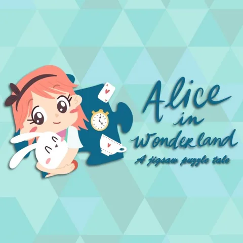 Alice in Wonderland - A jigsaw puzzle tale cover art