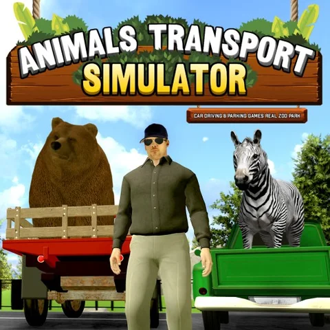Animals Transport Simulator - Car Driving & Parking Games Real Zoo Park cover art