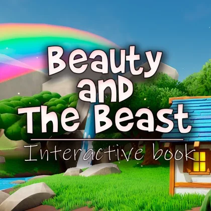 Beauty and The Beast: Interactive Book cover art