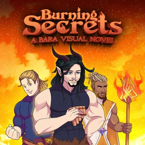 Burning Secrets - A Bara Visual Novel cover art