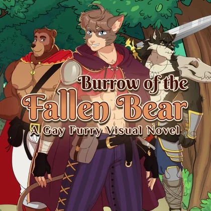 Burrow of the Fallen Bear: A Gay Furry Visual Novel cover art