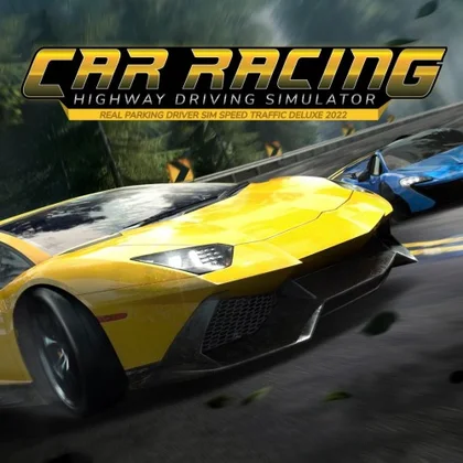Car Racing Highway Driving Simulator, real parking driver sim speed traffic deluxe 2022 cover art