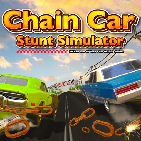 Chain Car Stunt Simulator - 3D Extreme Highway Car Driving Games cover art