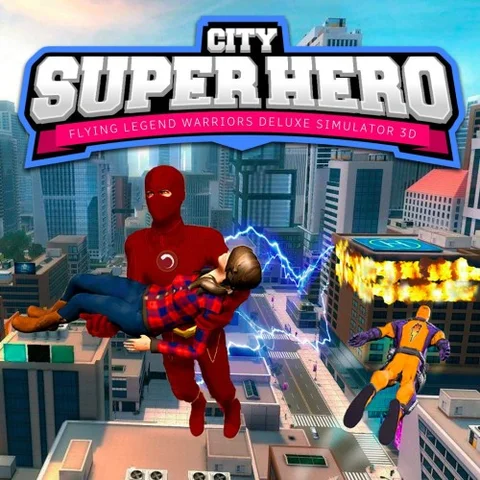 City Super Hero 3D - Flying Legend Warriors Deluxe Simulator cover art