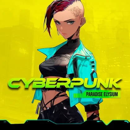 Cyberpunk Paradise Elysium: The Visual Novel cover art
