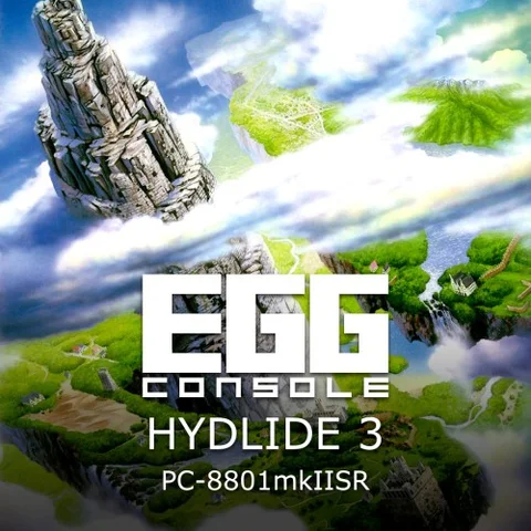 EGGCONSOLE HYDLIDE3 PC-8801mkIISR cover art