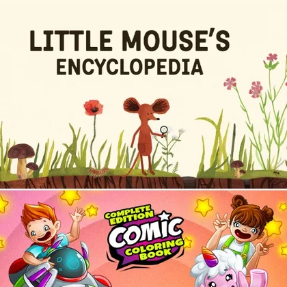 Little Mouse's Encyclopedia + Comic Coloring Book - Complete Edition cover art