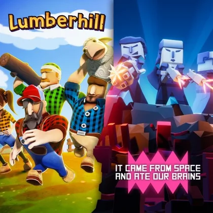 Lumberhill + It came from space and ate our brains cover art