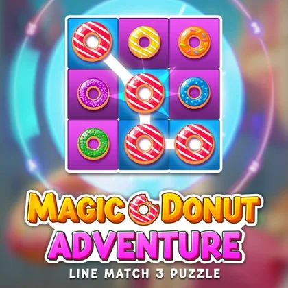 Magic Donut Adventure: Line Match 3 Puzzle cover art