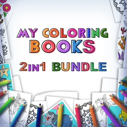My Coloring Books - 2 in 1 Bundle cover art
