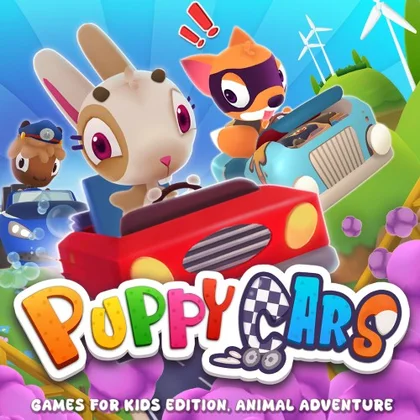 Puppy Cars: Games for Kids Edition, Animal adventure cover art