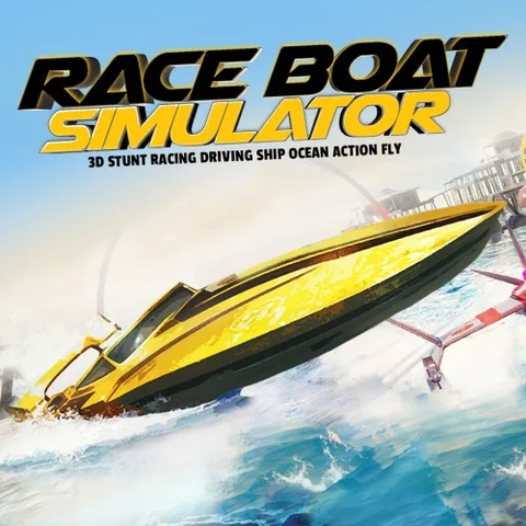 Race Boat Simulator - 3D Stunt Racing Driving Ship in Ocean cover art
