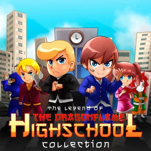 The Legend of the Dragonflame Highschool Collection cover art
