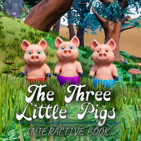 The Three Little Pigs: Interactive Book cover art