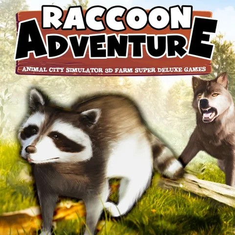 Raccoon Adventure: Animal City Simulator 3D Farm Super Deluxe cover art