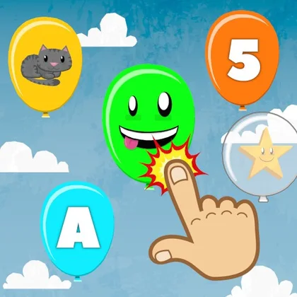 Balloon Pop for Toddlers & Kids - Learn Numbers, Letters, Colors & Animals cover art