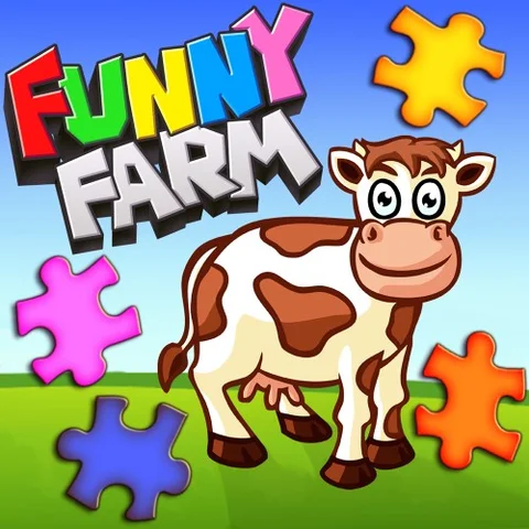 Funny Farm Animal Jigsaw Puzzle Game for Kids and Toddlers cover art