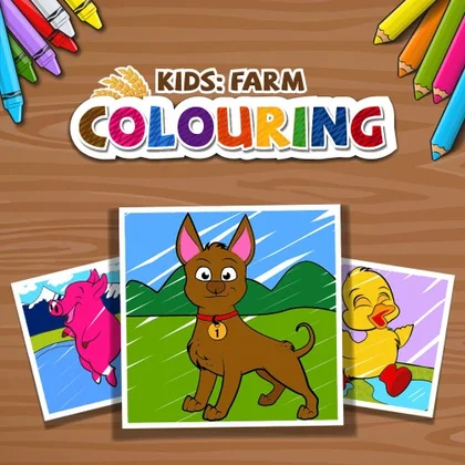 KIDS: FARM COLOURING cover art