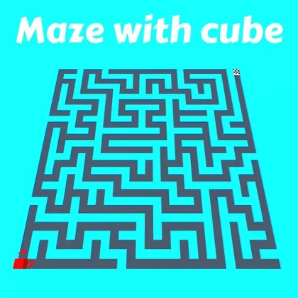Maze with cube cover art