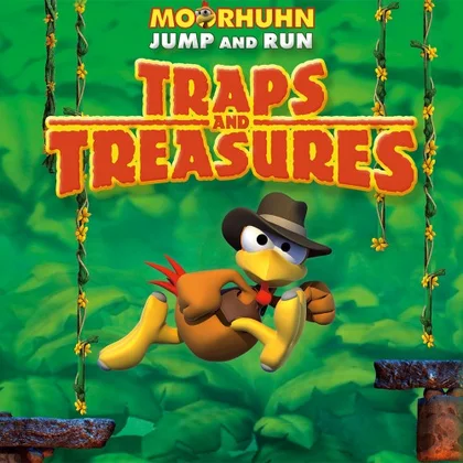 Moorhuhn Jump and Run 'Traps and Treasures' cover art