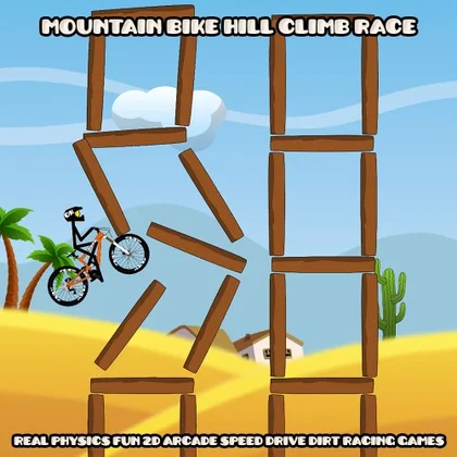 Mountain Bike Hill Climb Race: Real Physics Fun 2D Arcade Speed Drive Dirt Racing Games cover art
