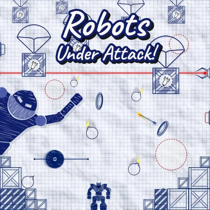 Robots under attack! cover art