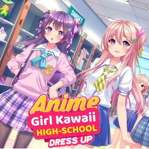 Anime Girl Kawaii High School Dress UP cover art