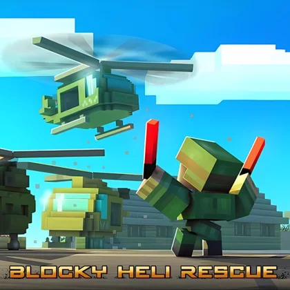 Blocky Heli Rescue cover art