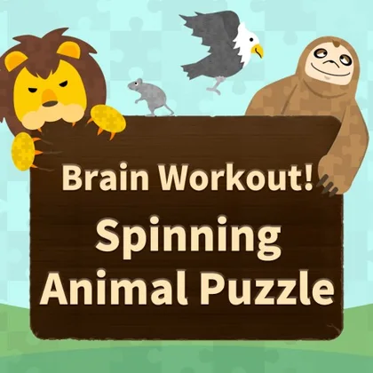 Brain Workout! Spinning Animal Puzzle cover art