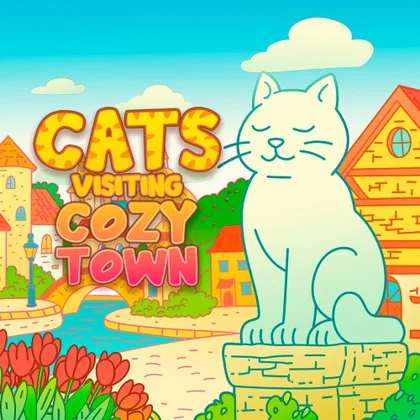 Cats Visiting Cozy Town cover art